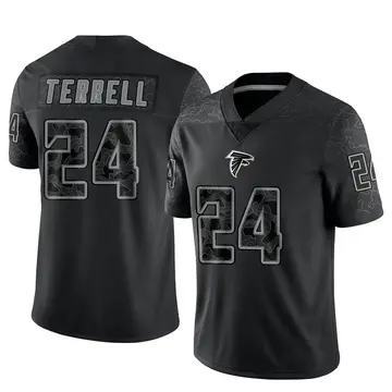 Men's Atlanta Falcons A.J. Terrell Black Limited Reflective Jersey