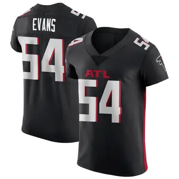 Men's Atlanta Falcons Rashaan Evans Black Elite Alternate Jersey