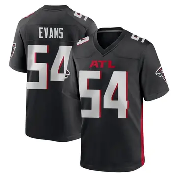 Men's Atlanta Falcons Rashaan Evans Black Game Alternate Jersey