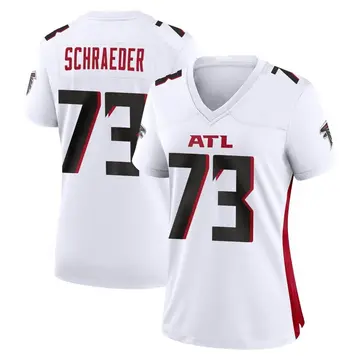 Atlanta Falcons #73 Ryan Schraeder Nike Color Rush Red Jersey - Bluefink