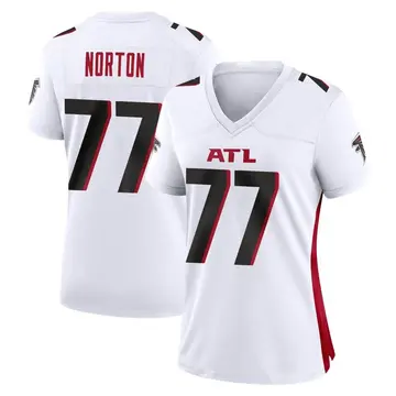 Women's Atlanta Falcons Storm Norton White Game Jersey By Nike