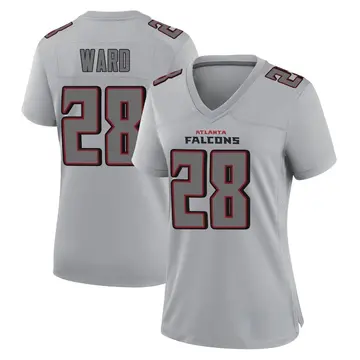 Women's Atlanta Falcons Terron Ward Gray Game Atmosphere Fashion Jersey By Nike