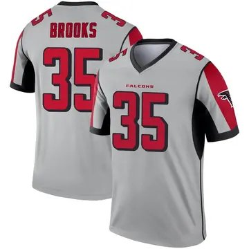 Youth Atlanta Falcons Natrone Brooks Legend Inverted Silver Jersey By Nike