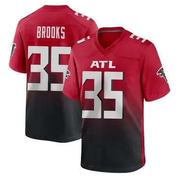 Youth Atlanta Falcons Natrone Brooks Red Game 2nd Alternate Jersey By Nike