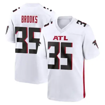 Youth Atlanta Falcons Natrone Brooks White Game Jersey By Nike