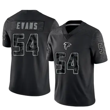 Youth Atlanta Falcons Rashaan Evans Black Limited Reflective Jersey By Nike