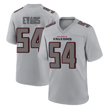 Youth Atlanta Falcons Rashaan Evans Gray Game Atmosphere Fashion Jersey By Nike