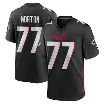 Youth Atlanta Falcons Storm Norton Black Game Alternate Jersey By Nike