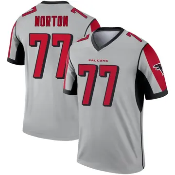 Youth Atlanta Falcons Storm Norton Legend Inverted Silver Jersey By Nike