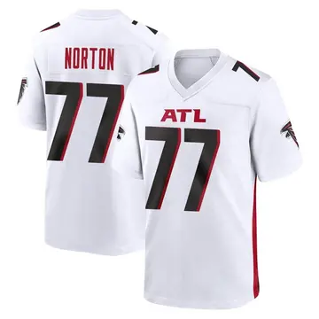 Youth Atlanta Falcons Storm Norton White Game Jersey By Nike